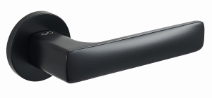 HANDLE ASTI KSI O B00 ROUND ROSETTE BLACK