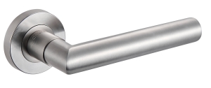 HANDLE DUO RING KDU O 500 ROUND ROSETTE INOX